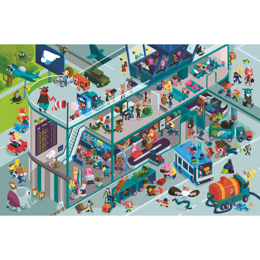 Wimmelbuch Verlag - Flugzeug Wimmelbuch