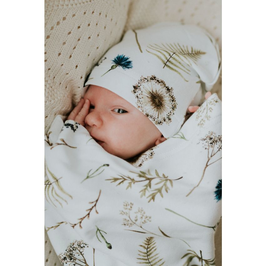 Qbana Mama - Pucksack Set mit Beanie & Stirnband Herbal