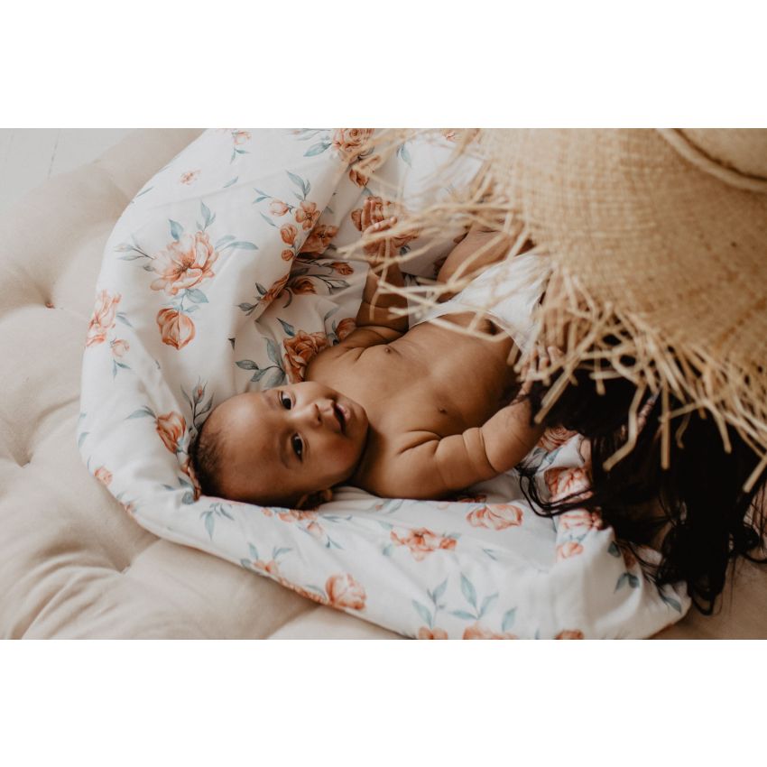 Qbana Mama - Bettdeckenset mit Kissen gefüttert Bloom Revival