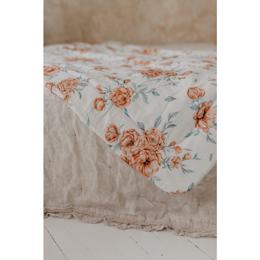 Qbana Mama - Bettdeckenset mit Kissen gefüttert Bloom Revival