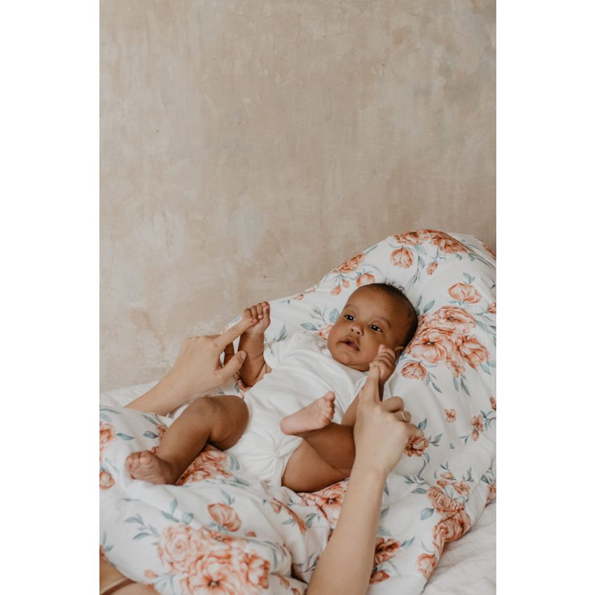 Qbana Mama - Bettdeckenset mit Kissen gefüttert Bloom Revival