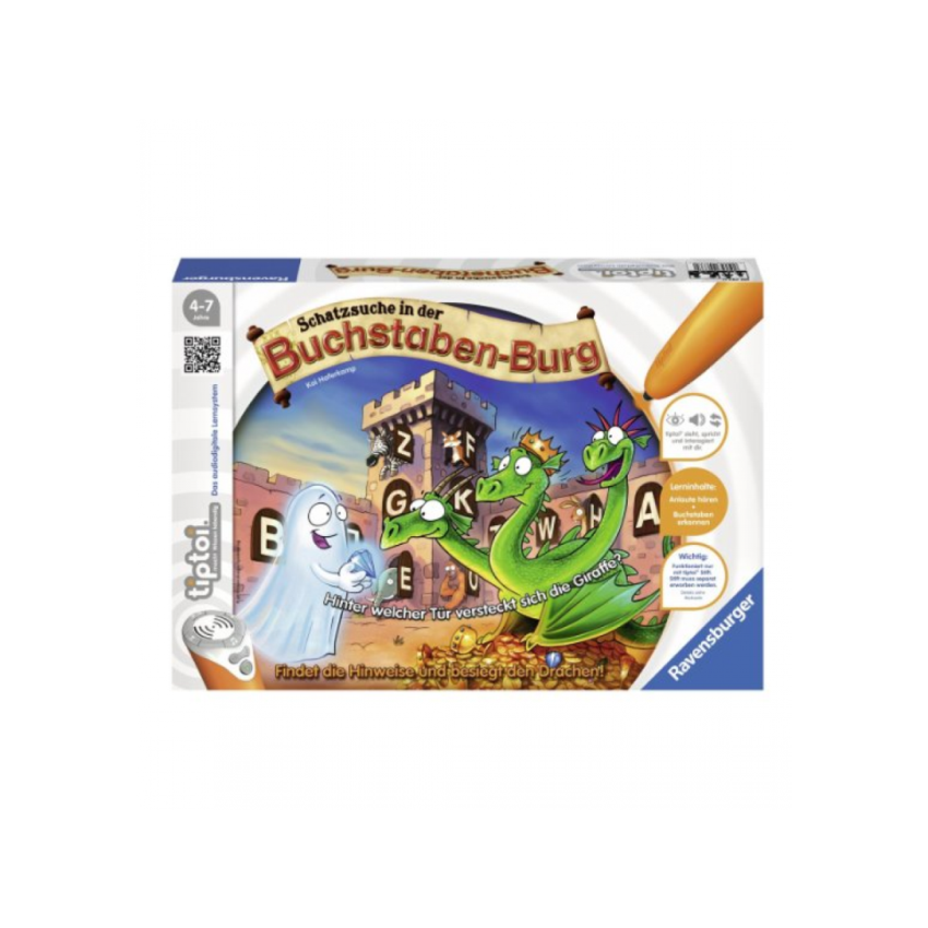 Ravensburger tiptoi® - Spiel Schatzsuche in der Buchstabenburg (ohne Stift)