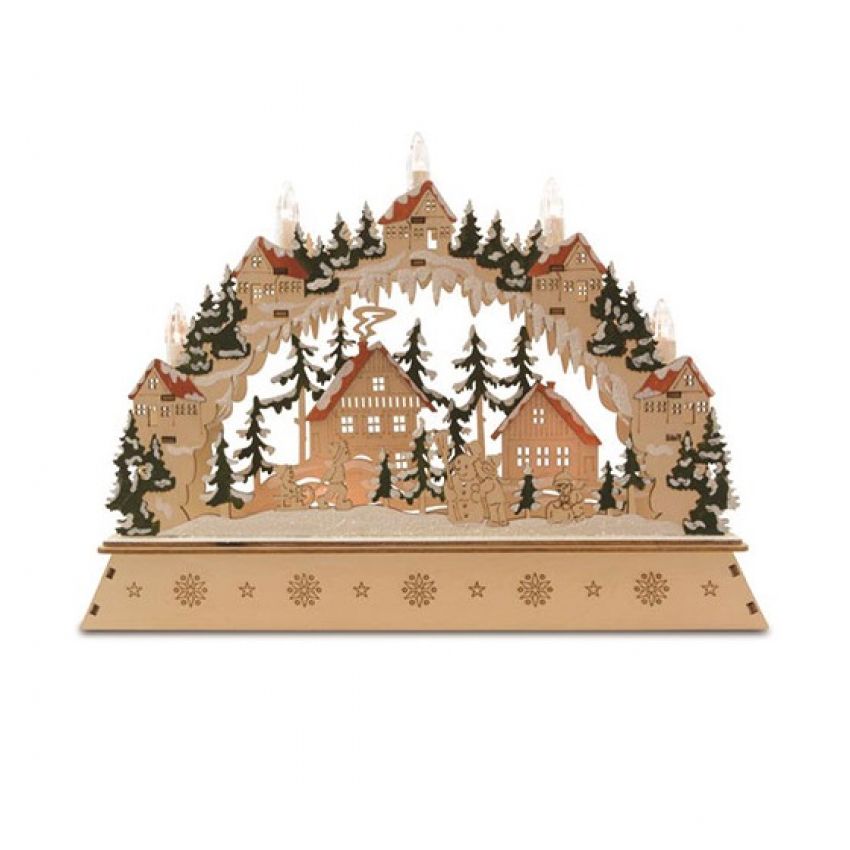 Schwibbogen mit Häusern