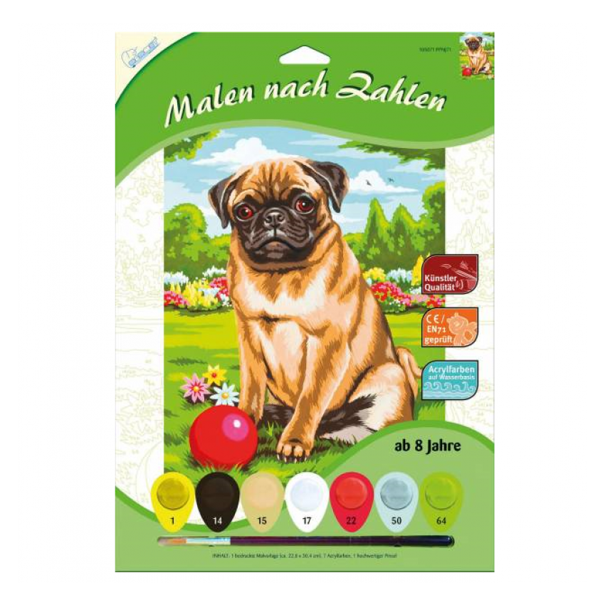 Mammut - Malen nach Zahlen, Mops