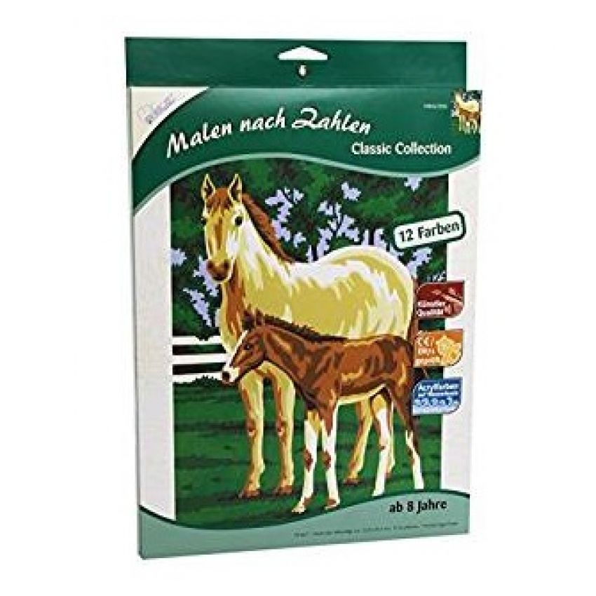 Mammut - Malen nach Zahlen, Pferde