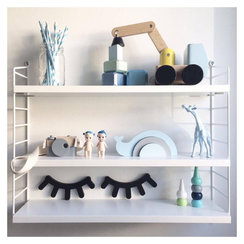 Pixistuff - Holz-Wimpern mint grün