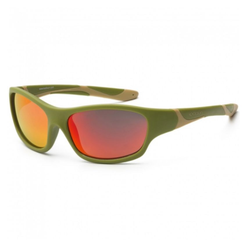 Koolsun - Kindersonnenbrille Sport Army Green Taos Taupe
