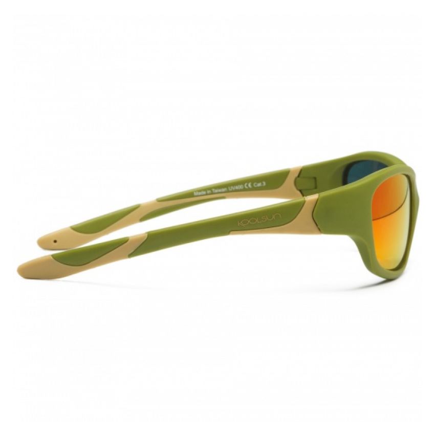 Koolsun - Kindersonnenbrille Sport Army Green Taos Taupe