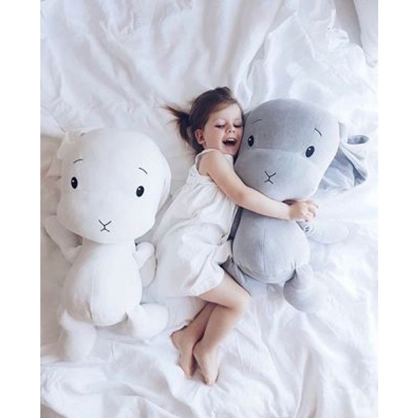 Effiki - Bunny weiss mit Ohren Dots L