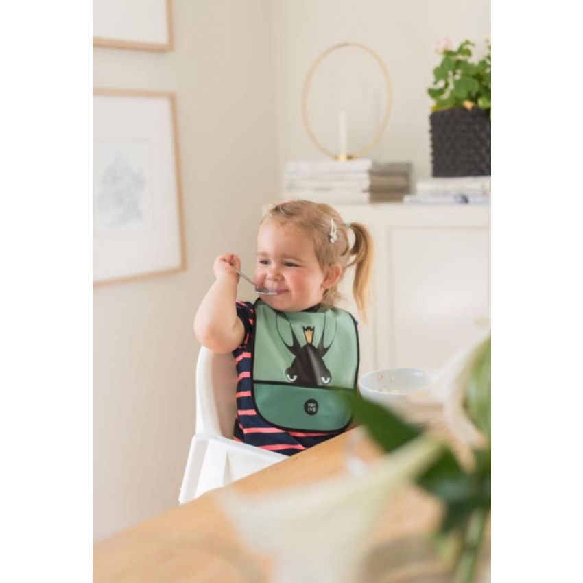 Baby Livia - Lätzchen Elvis the Moose grün