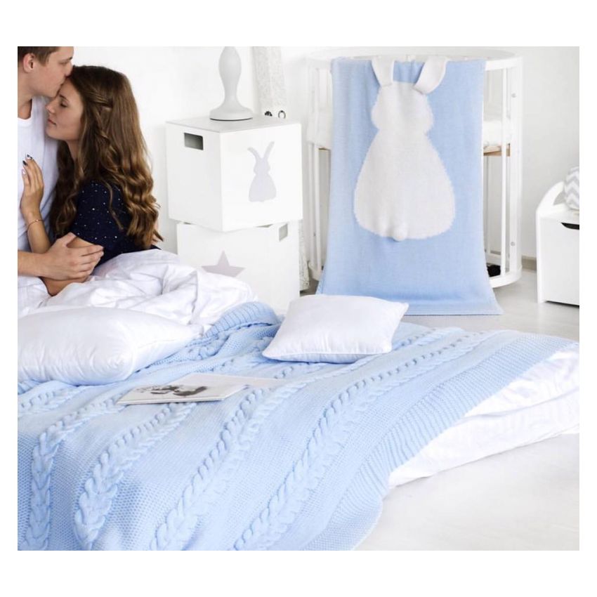 Apero - Knit Manufactory - Lilian Decke Hellblau