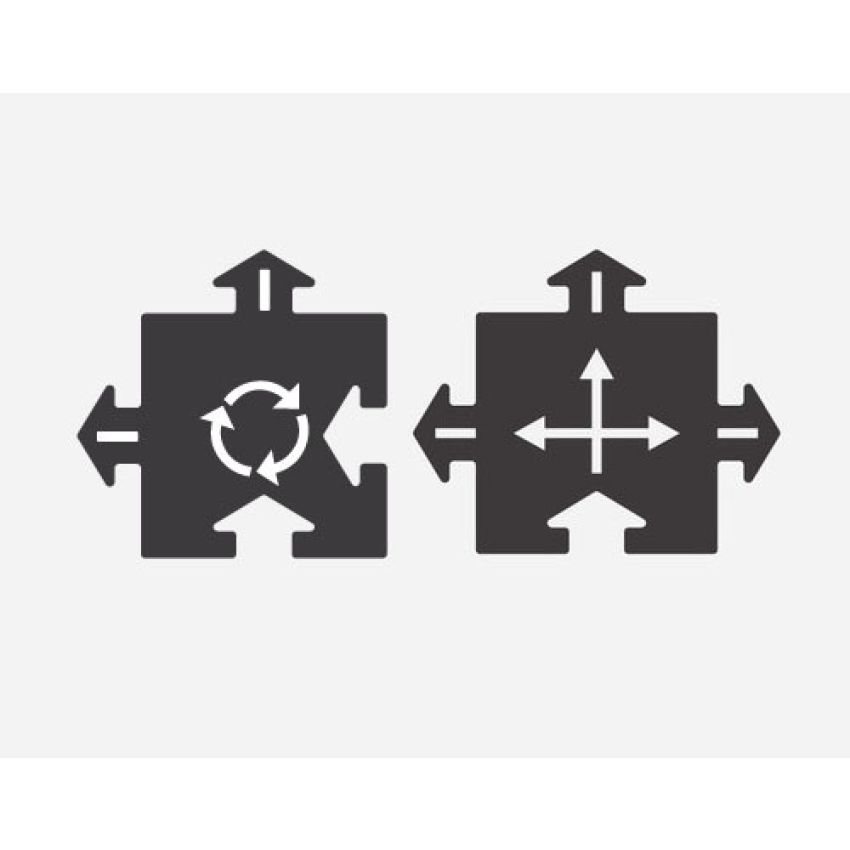 Waytoplay - Strassenset Kreuzungen 2er Packung