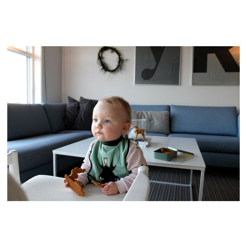 Baby Livia - Lätzchen Elvis the Moose grün