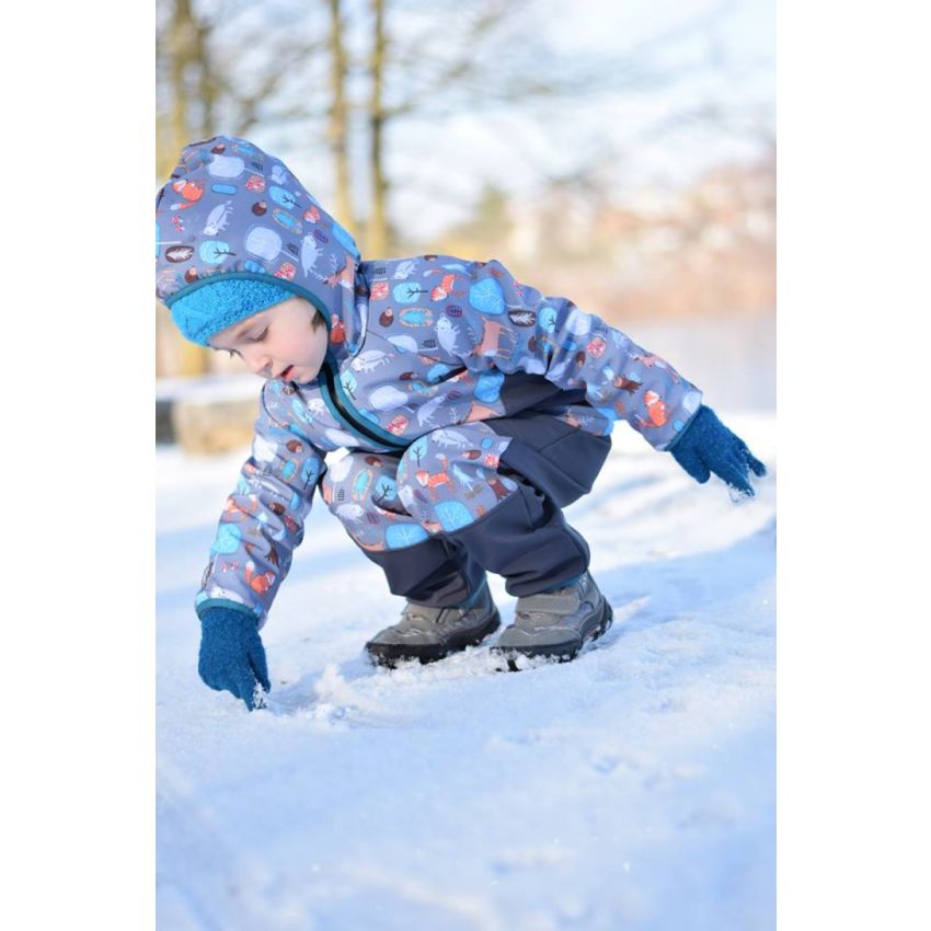 Green Baby - Softshell Jacke Waldfreunde gefütterte Version für Übergangszeit und Winter