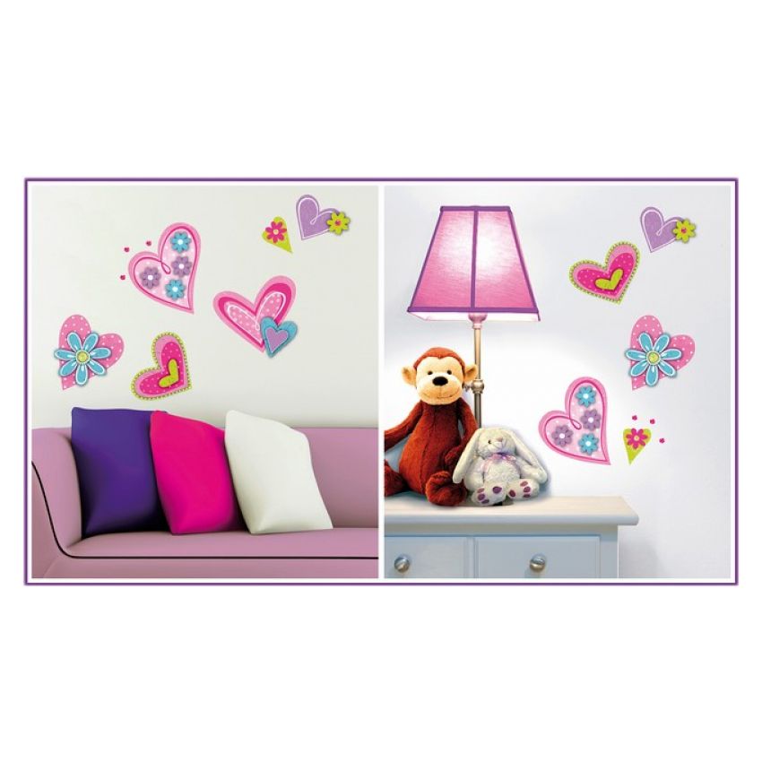 Small Foot - Dekosticker „Herzen“