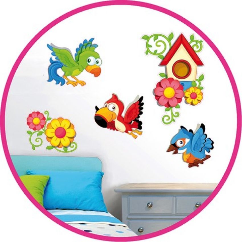 Small Foot - Dekosticker „Papageien“