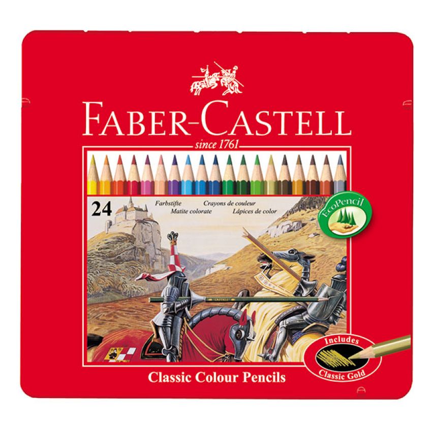 Faber-Castell - Buntstifte Classic Colour, 24er Metalletui