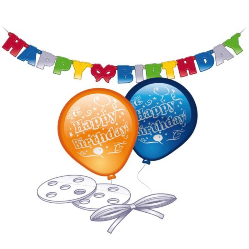 Deko-Set Happy Birthday