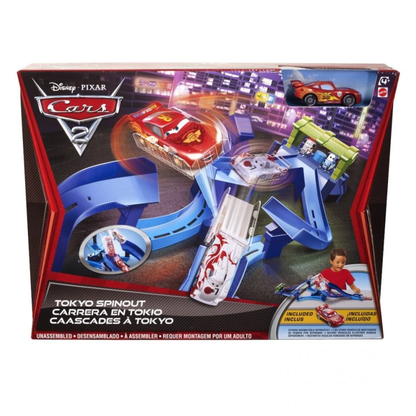Mattel - Disney Cars 2 Großes Tokio Trackset