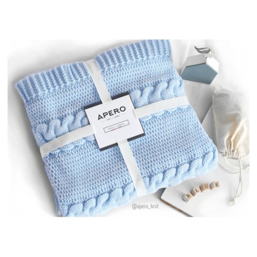 Apero - Knit Manufactory - Lilian Decke Hellblau