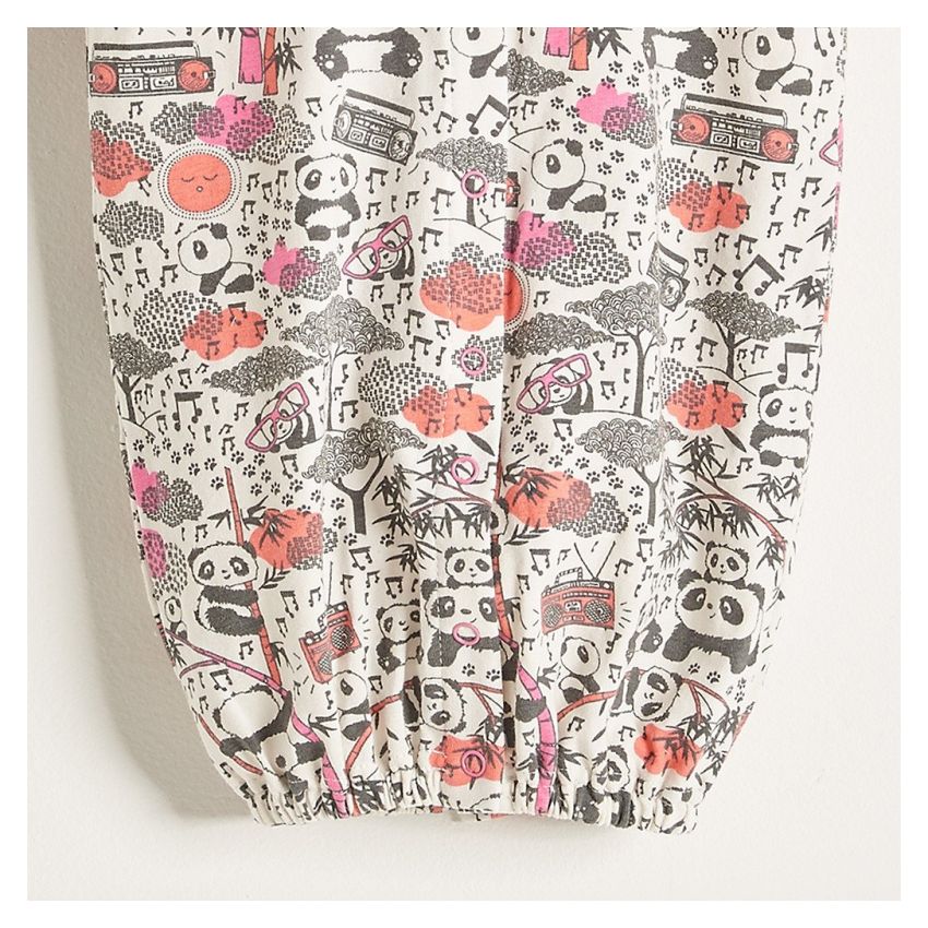 Bonniemob - Strampler / Schlafsack Panda print pink