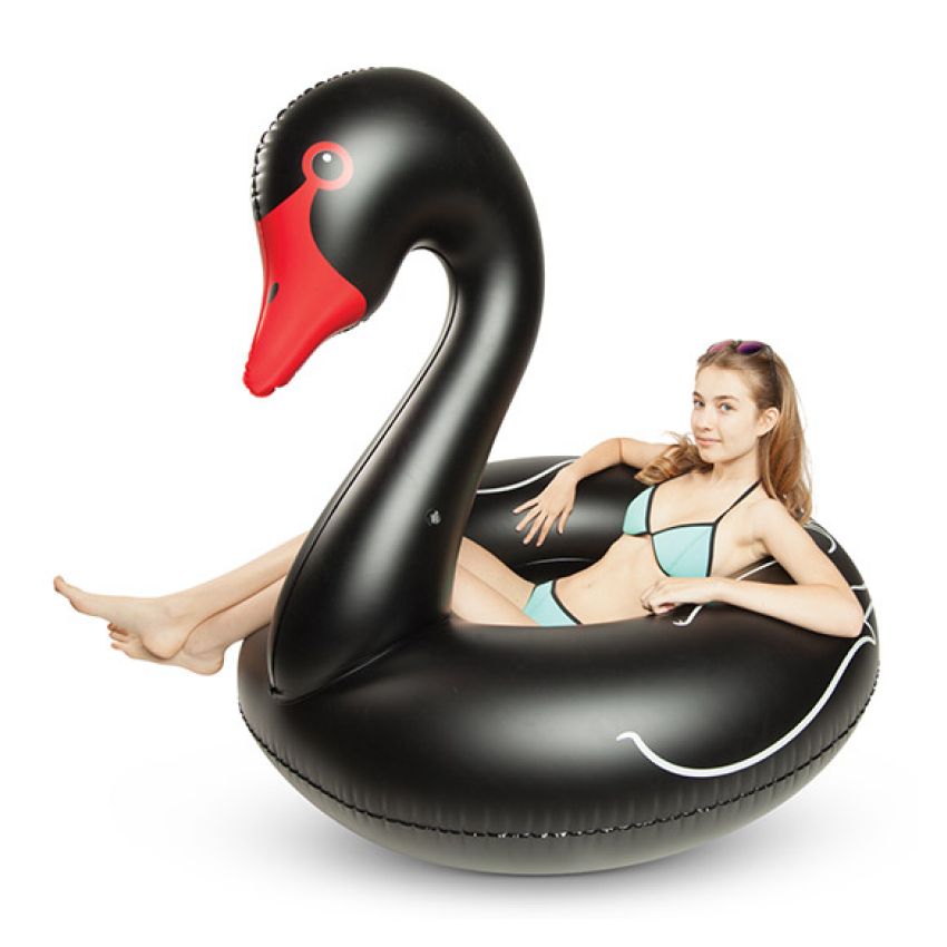 BigMouth - Schwimmring schwarzer Schwan