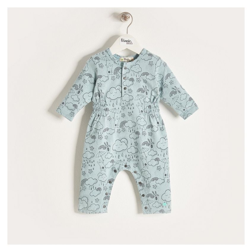 Bonniemob - Strampler Sunshine & Rain blau