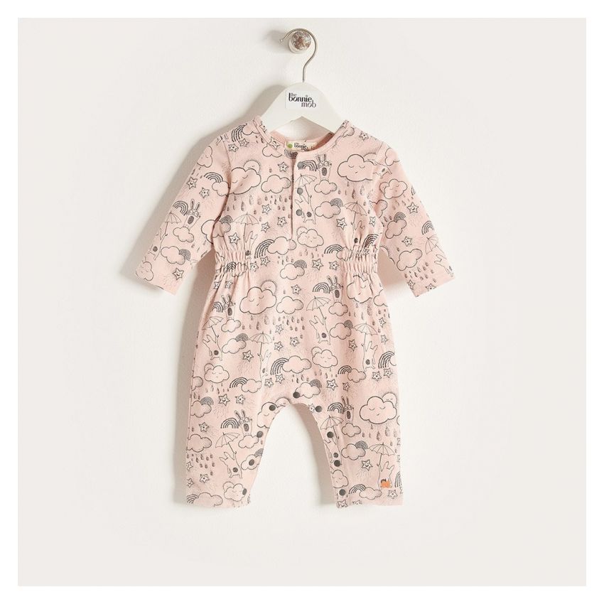 Bonniemob - Strampler Sunshine & Rain rosa