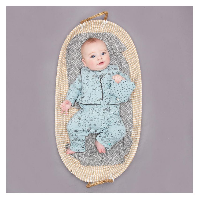 Bonniemob - Gilet zweiseitig Sunshine & Rain blau