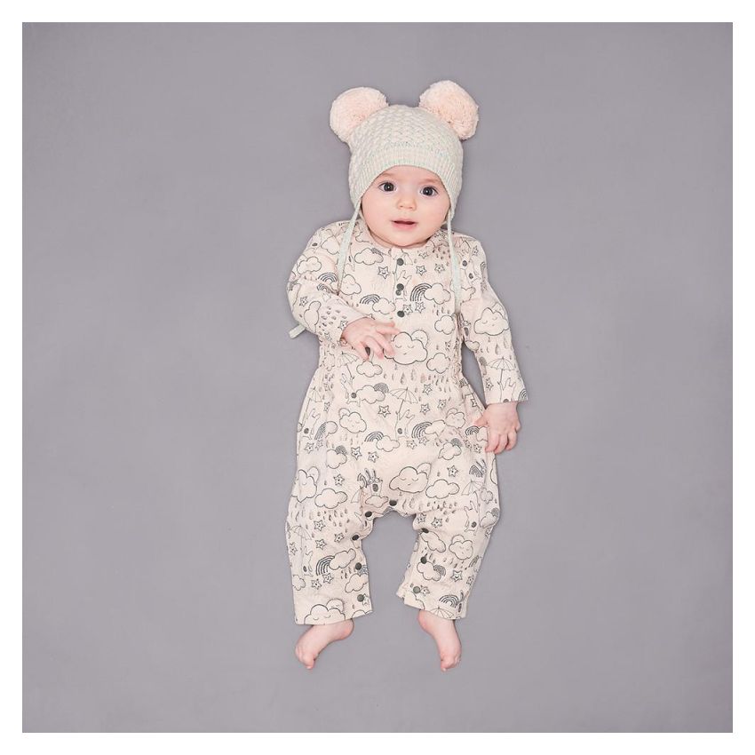 Bonniemob - Strampler Sunshine & Rain rosa