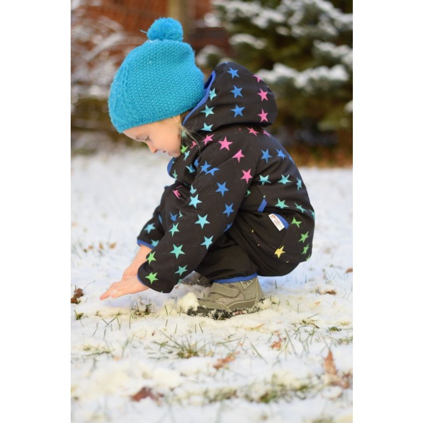 Green Baby - Softshell Jacke Rainbow Stars gefütterte Version für Übergangszeit und Winter