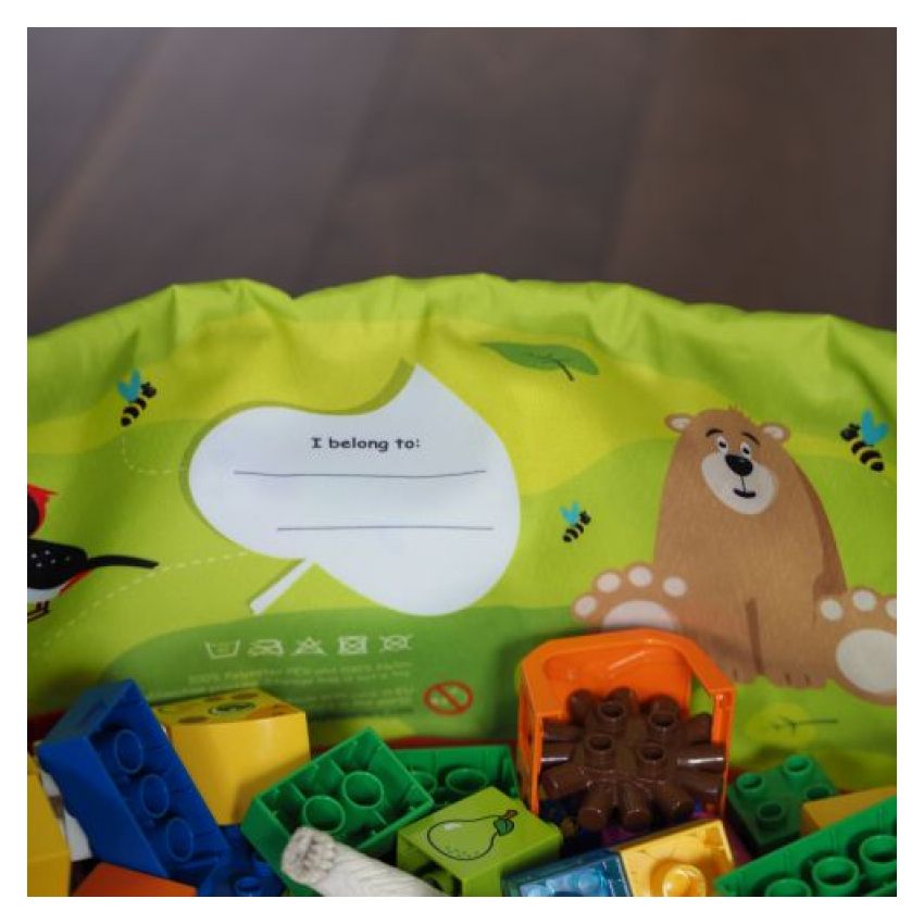 Juicy Monsters - Aufräumsack Himbeere-Navy Grösse S