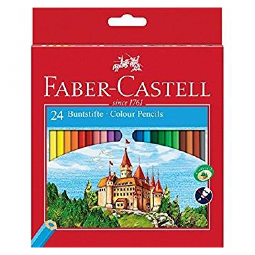 Faber-Castell - Farbstifte Hexagonal Classic, 24er Kartonetui