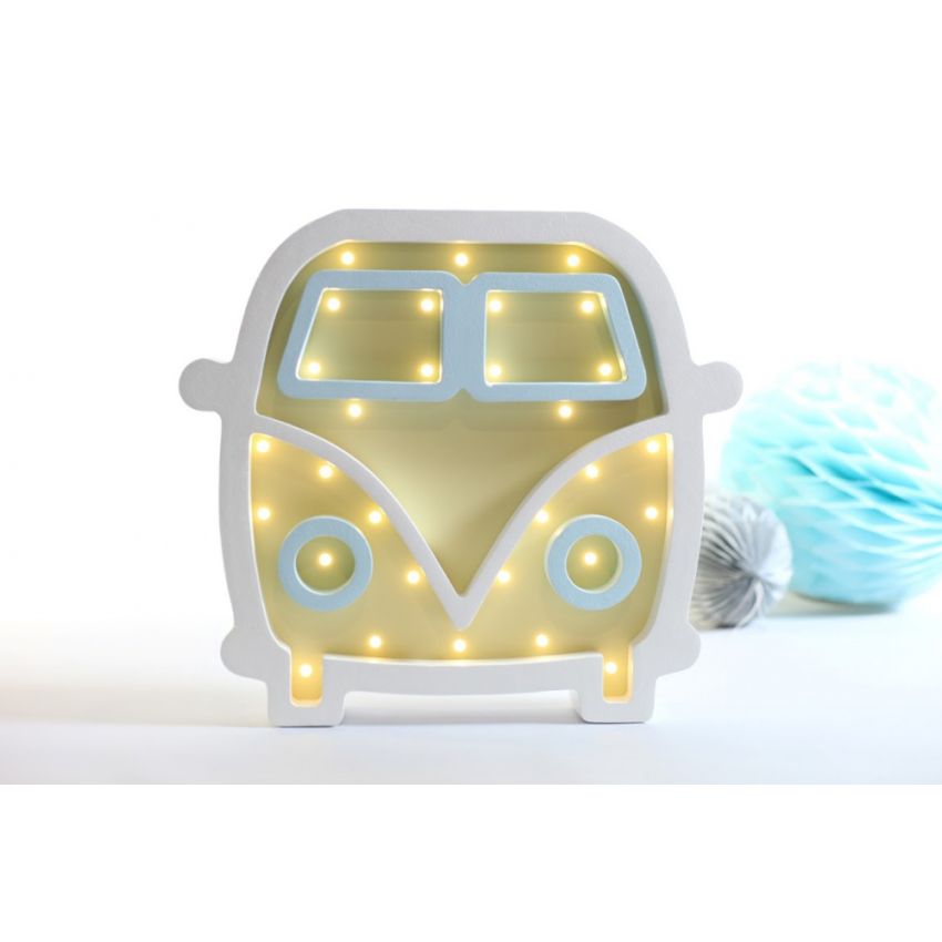 HappyMoon - LED Nachtlampe Hippiebus gelb