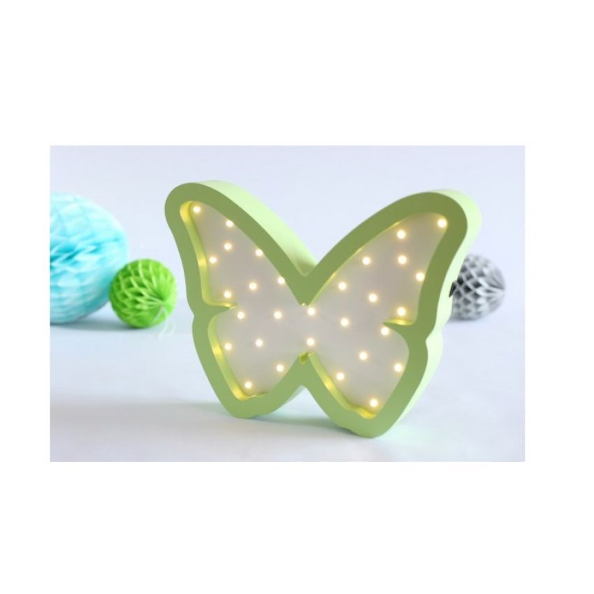 HappyMoon - LED Nachtlampe Schmetterling grün