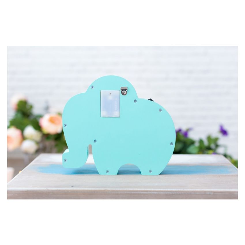 HappyMoon - LED Nachtlampe Elefant mint weiss