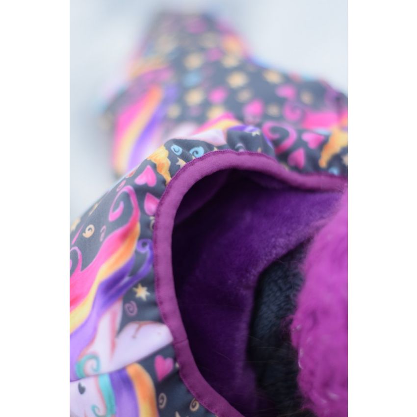 Green Baby - Softshell Overall Unicorn grau