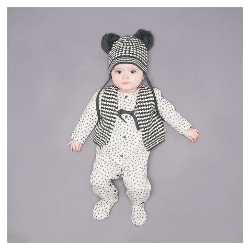 Bonniemob - Strick- Gilet Chunky monochrome