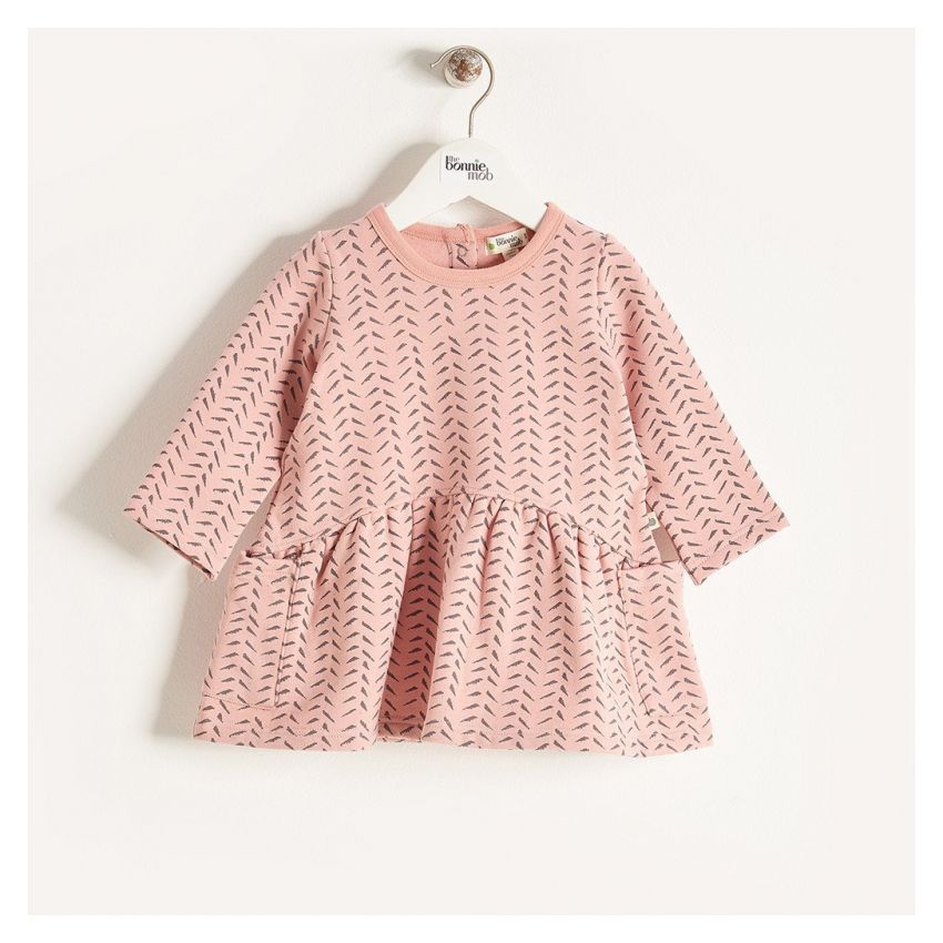 Bonniemob - Kleid Orla Bambus Print rosa