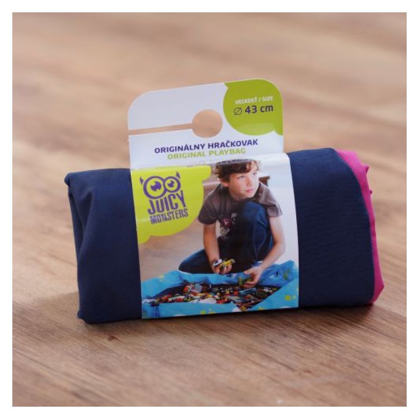 Juicy Monsters - Aufräumsack Himbeere-Navy Grösse S