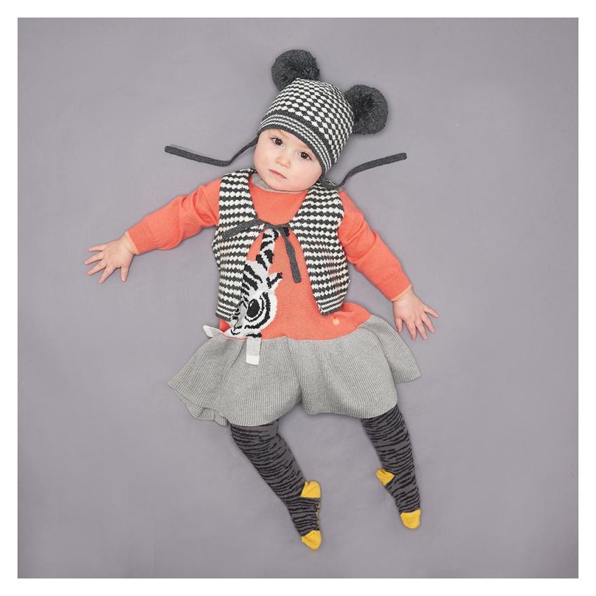 Bonniemob - Strickkleid Riki Tiger sorbet Kaschmir