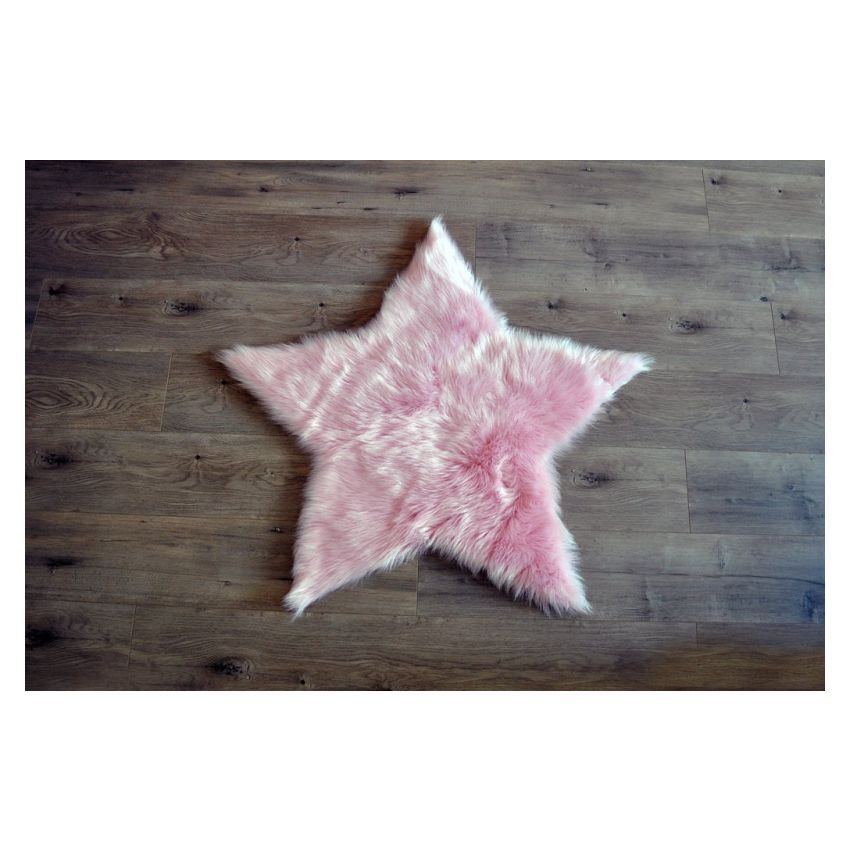 Kroma Carpets - Kunstlammfell Stern Zuckerwatte
