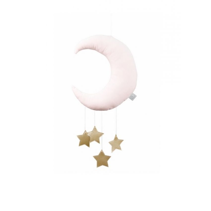 Cotton & Sweets - Mobile Mond candy pink - goldene Sterne