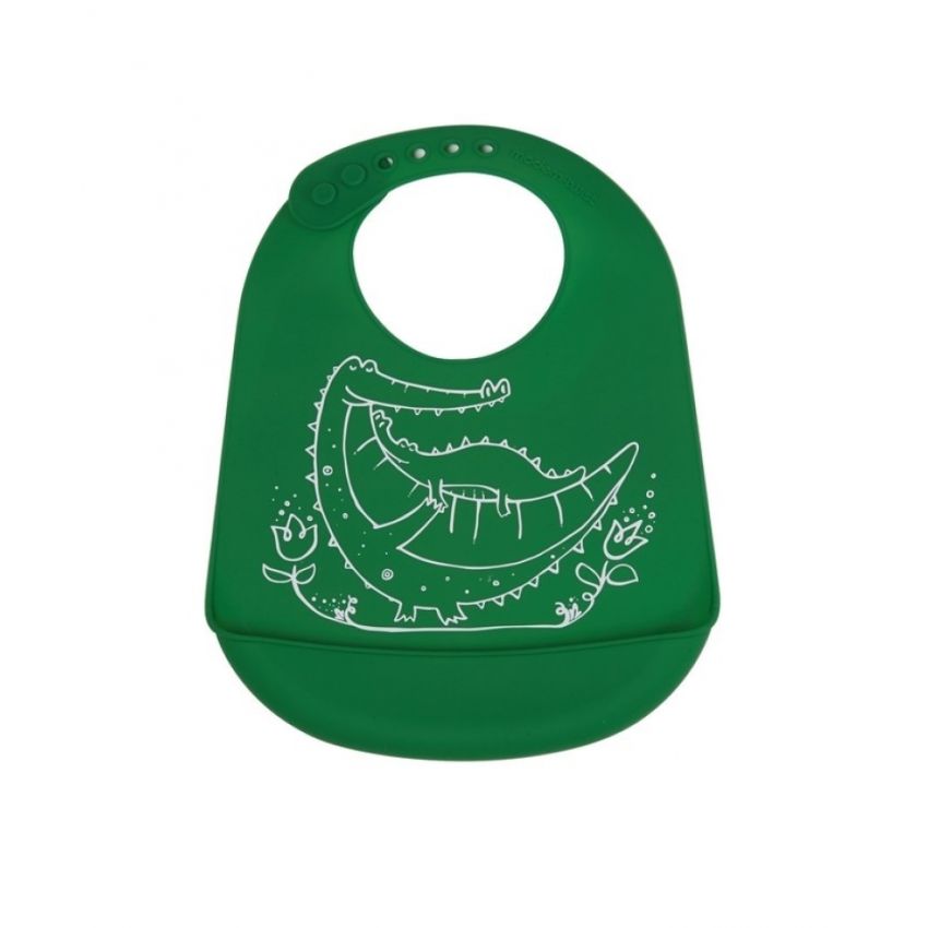 modern-twist - Lätzchen Krokodil Cuddles grün