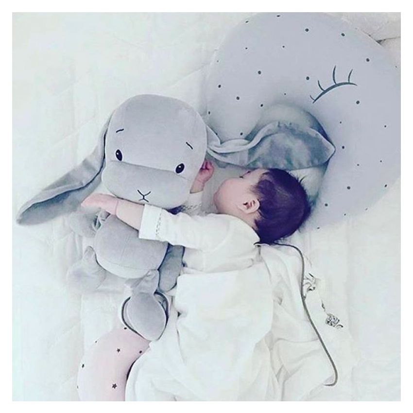 Effiki - Bunny grau mit Ohren Dots S