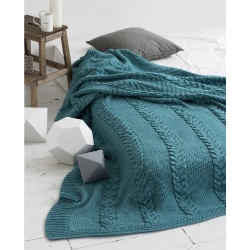 Apero - Knit Manufactory - Lilian Decke Petrol