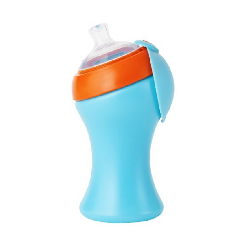 Boon - Swig Trinklernflasche blau/orange gross