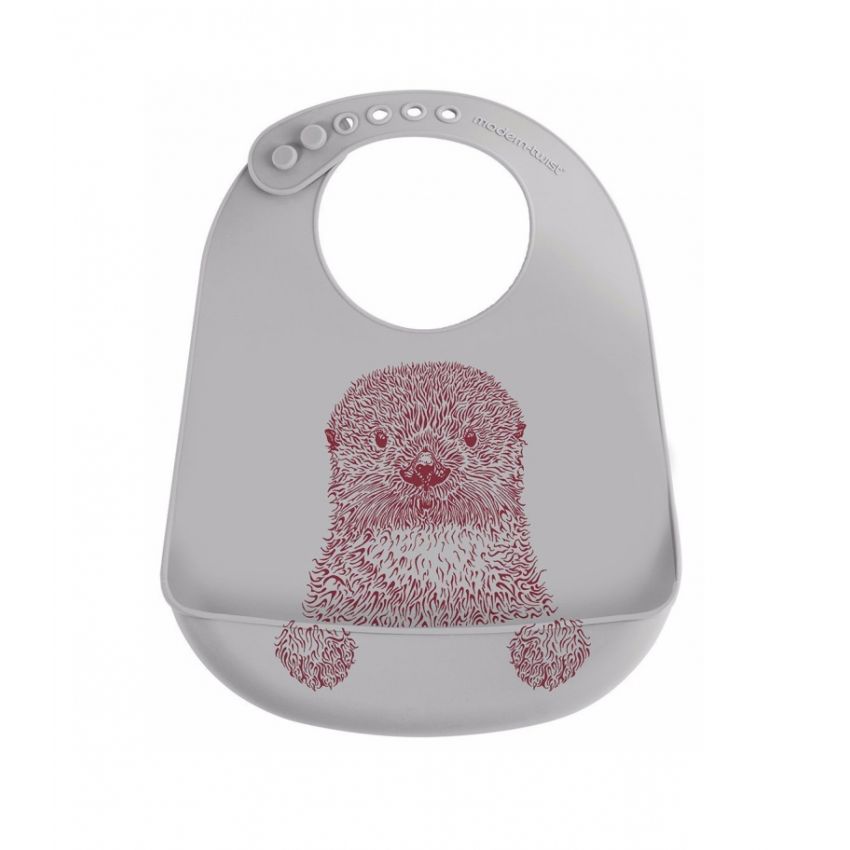 modern-twist - Lätzchen Otter rot