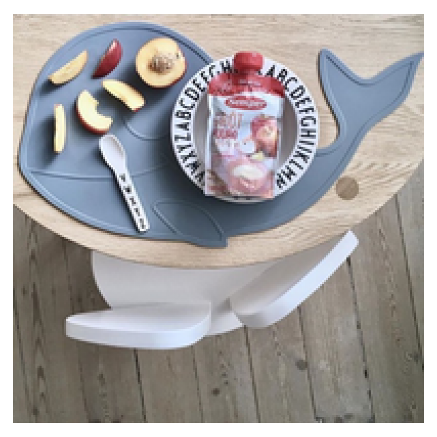 Lille Vilde - Tischset Wal petroleum