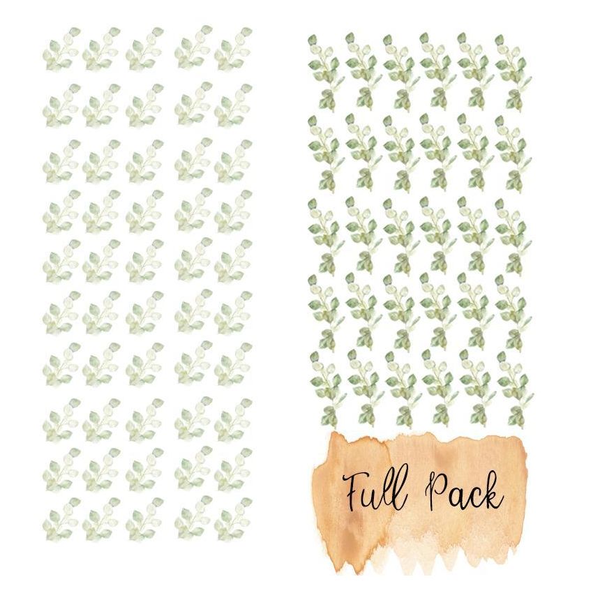 Little Rae Prints - Wandsticker Green Leaves Foliage